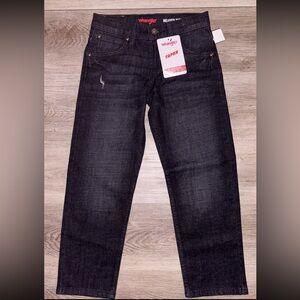 Wrangler Boy’s Black Tapered Jeans
